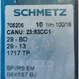 Игла Schmetz 29-BD / 1717 TP / 29-13 Nm 100