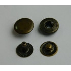 Кнопка №54 12,5 мм сталь (упаковка 100 штук) антик