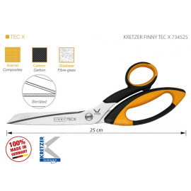 KRETZER FINNY TEC X 734525 Ножницы портновские 10"