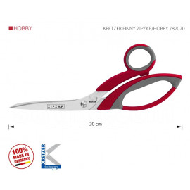 KRETZER FINNY ZIPZAP/HOBBY 782020 Ножницы портновские 8"