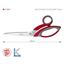 KRETZER FINNY ZIPZAP/HOBBY 782024 Ножницы портновские 9,5"