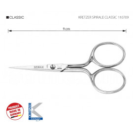 KRETZER SPIRALE CLASSIC 110709 Ножницы для обрезки ниток и вышивания 3,5"