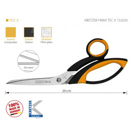 KRETZER FINNY TEC X 732020 Ножницы портновские 8"