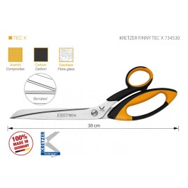 KRETZER FINNY TEC X 734530 Ножницы портновские 12"